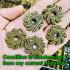 Yantra Rowel Chakra Brass Magic Lucky Protection Doo Immortal Thai Amulet #17737